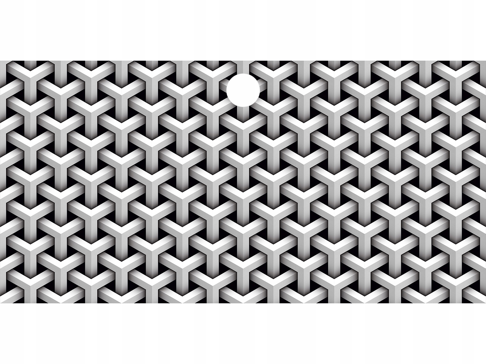 Mata Ochronna na Biurko Ikea abstrakcja biała