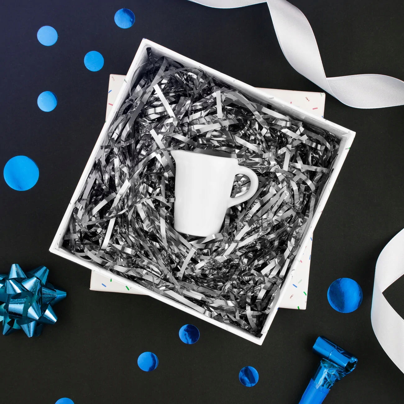 Wypełnienie do prezentów - srebrne 30g Marka PartyPal