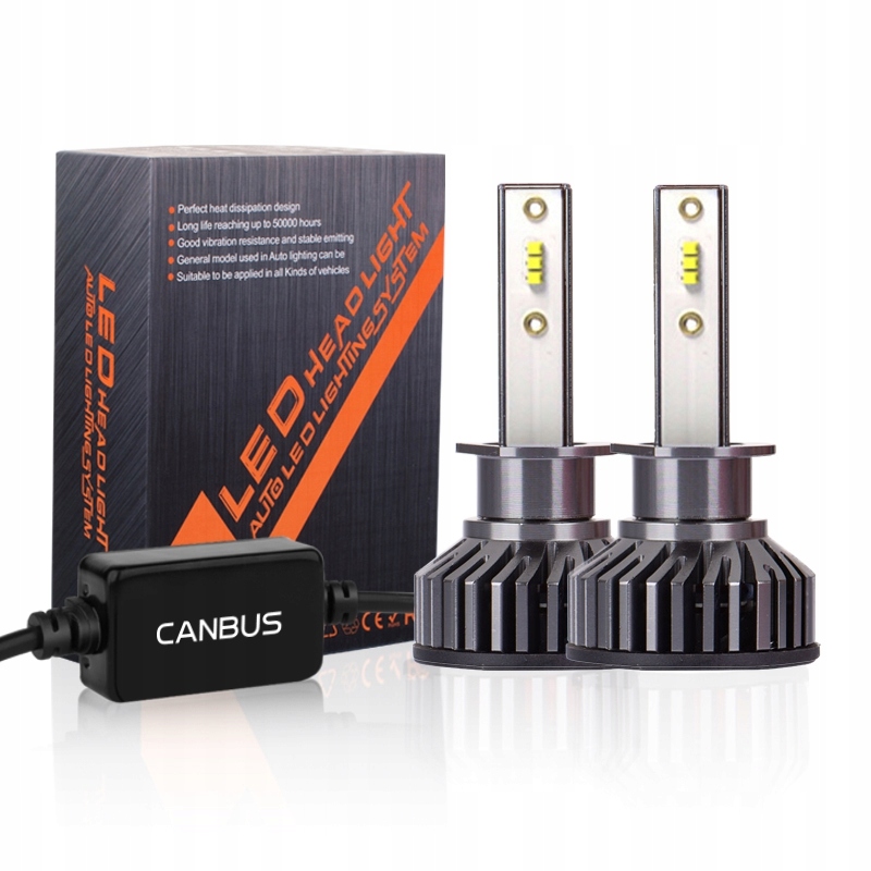 MINI ŻARÓWKI LED H1 ZES 20000LM 100W MOCNE 6000K
