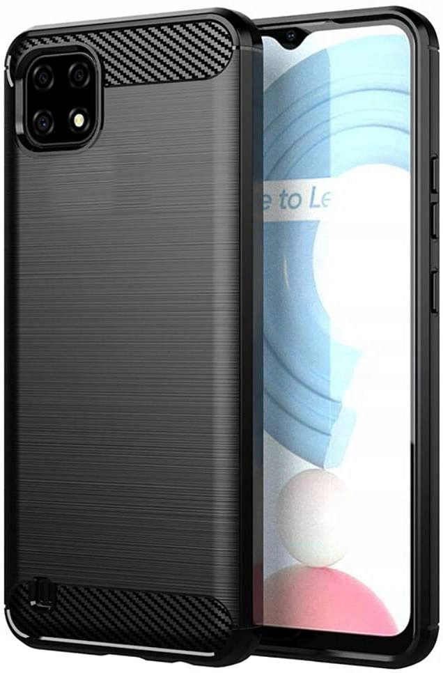 

Etui Na Realme C11 2021 Karbon Black Case Szkło