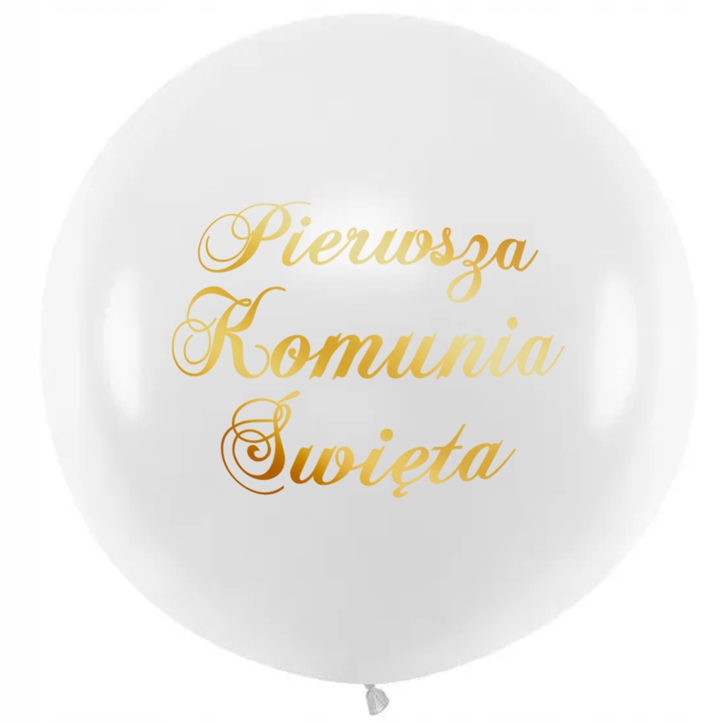 

Balon komunijny Kula Gigant Pierwsza Komunia 45cm