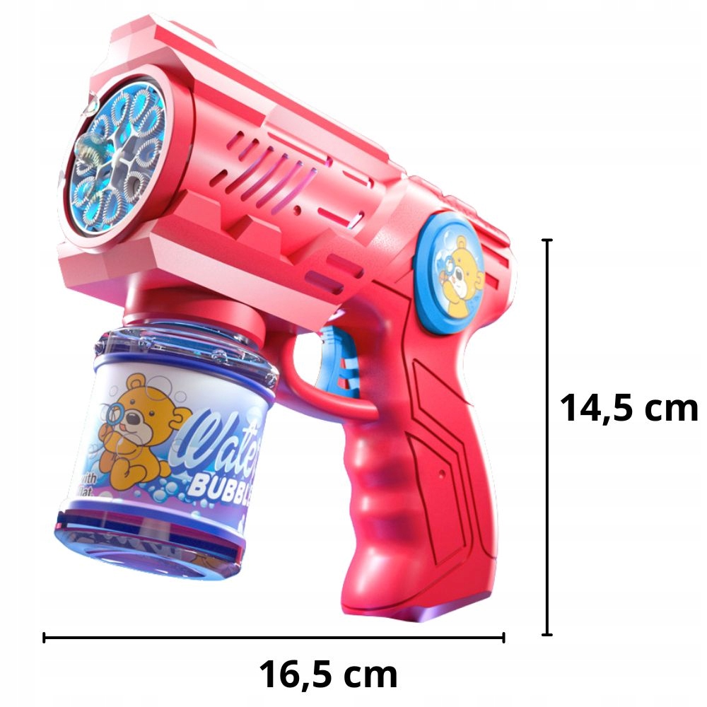 AUTOMATYCZNY PISTOLET NA BAŃKI MYDLANE + PŁYN MASZYNA MASZYNKA DO BANIEK Rodzaj pistolet