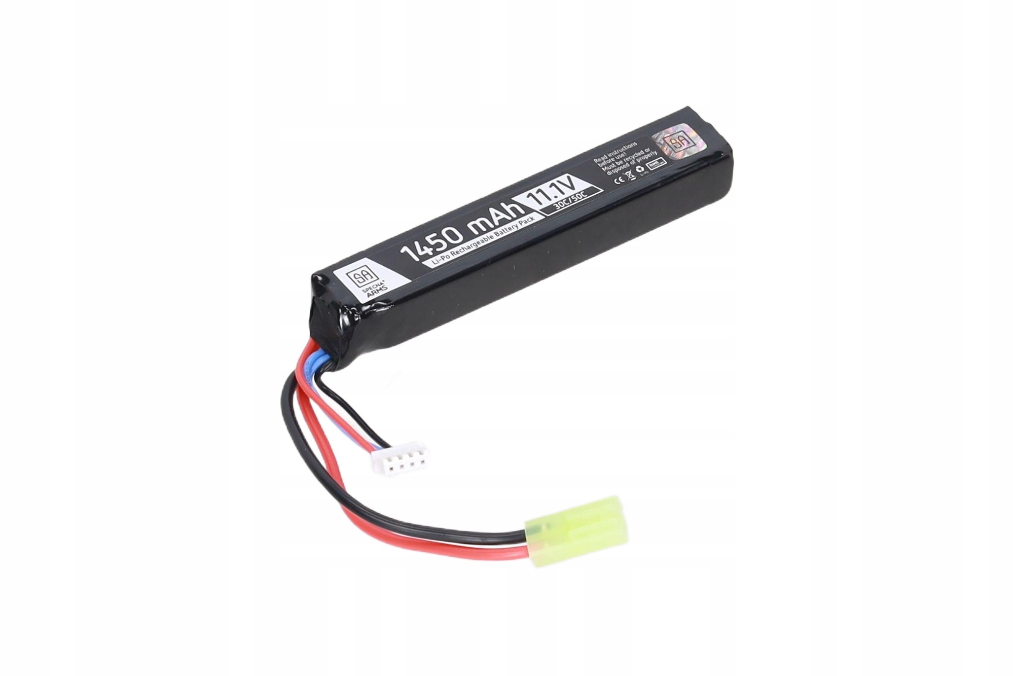 Akumulator Bateria LiPo Li-Po 11,1v 1450mAh Ak M4 G36 MP5 Aug M16 M14