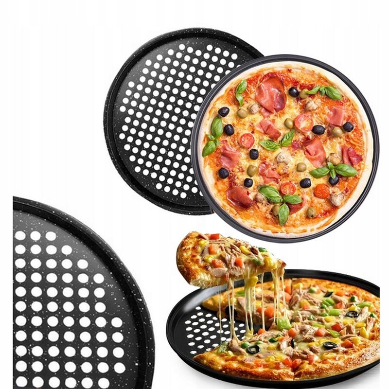 

Blacha do Pieczenia Marmurkowa Pizzy Średnica 33cm