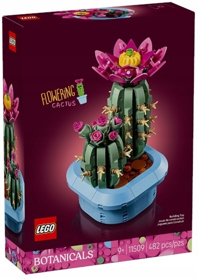 Stavebnice 482 dílků Lego Botanicals Kvetoucí kaktus 11509