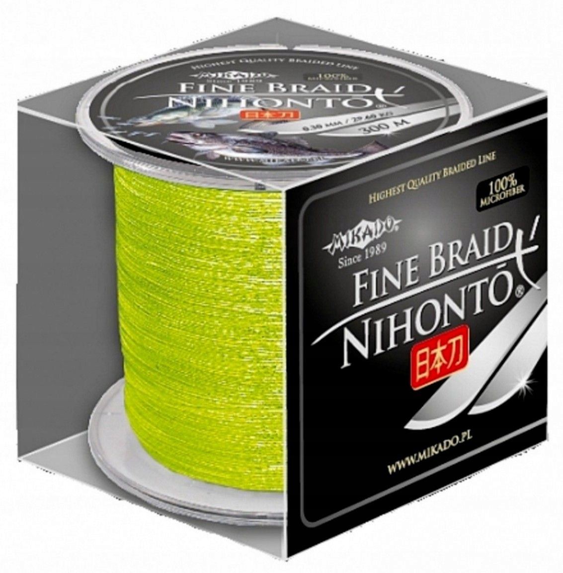 Plecionka Nihonto Fine Braid Fluo 0,18mm 300m