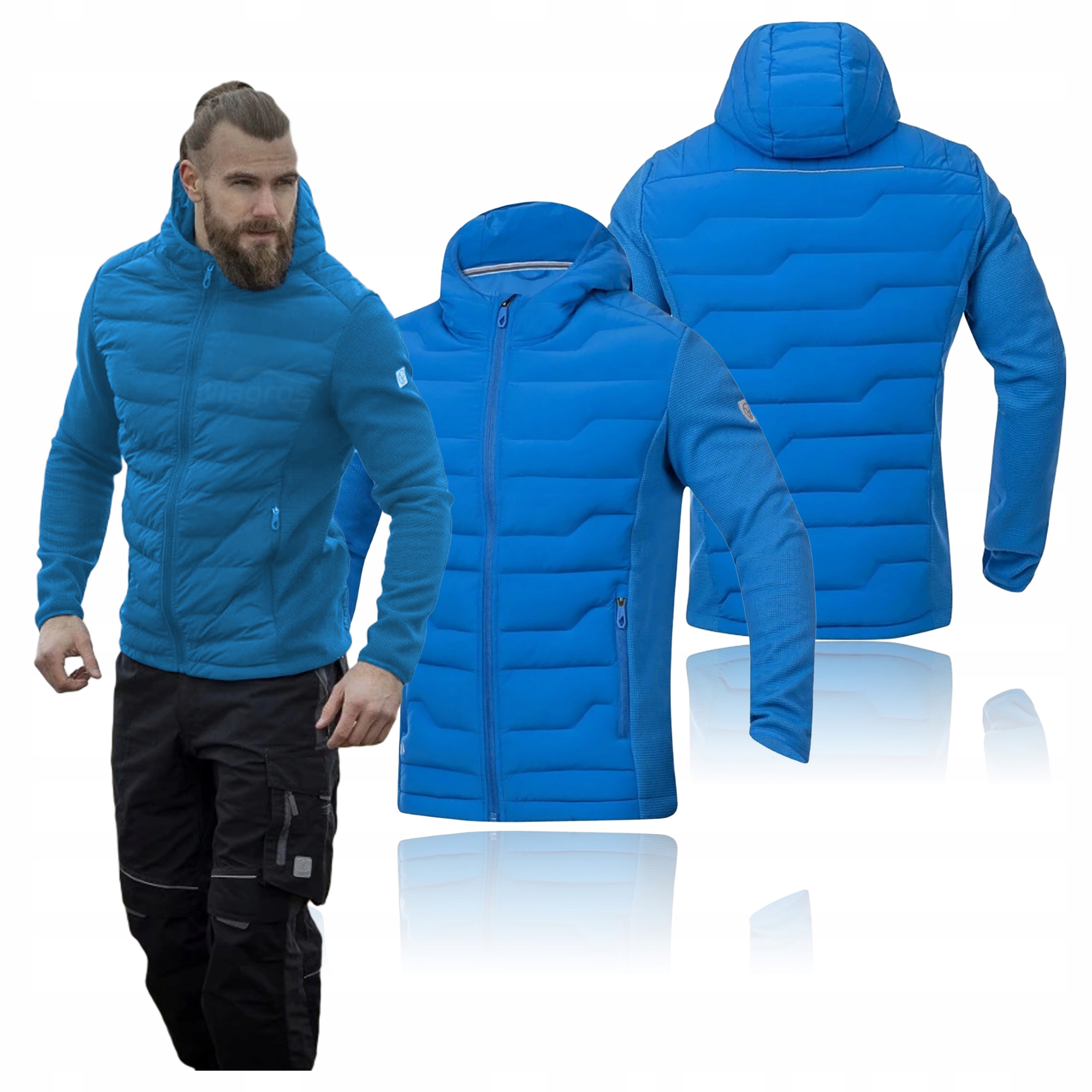 Pánská zateplená zimní pracovní bunda Ardon Nypaxx Knitted H5996 Modrá