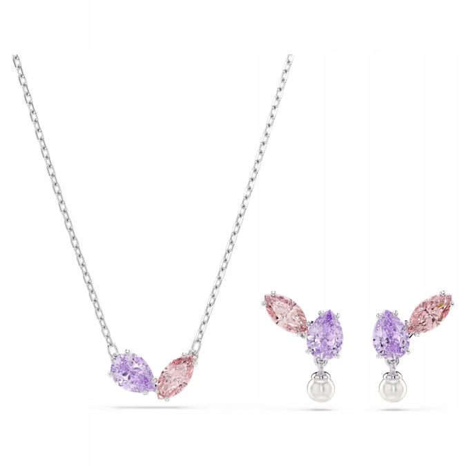 Sada Swarovski Sada Ariana Grande Náhrdelník a Náušnice Křišťál Ocel