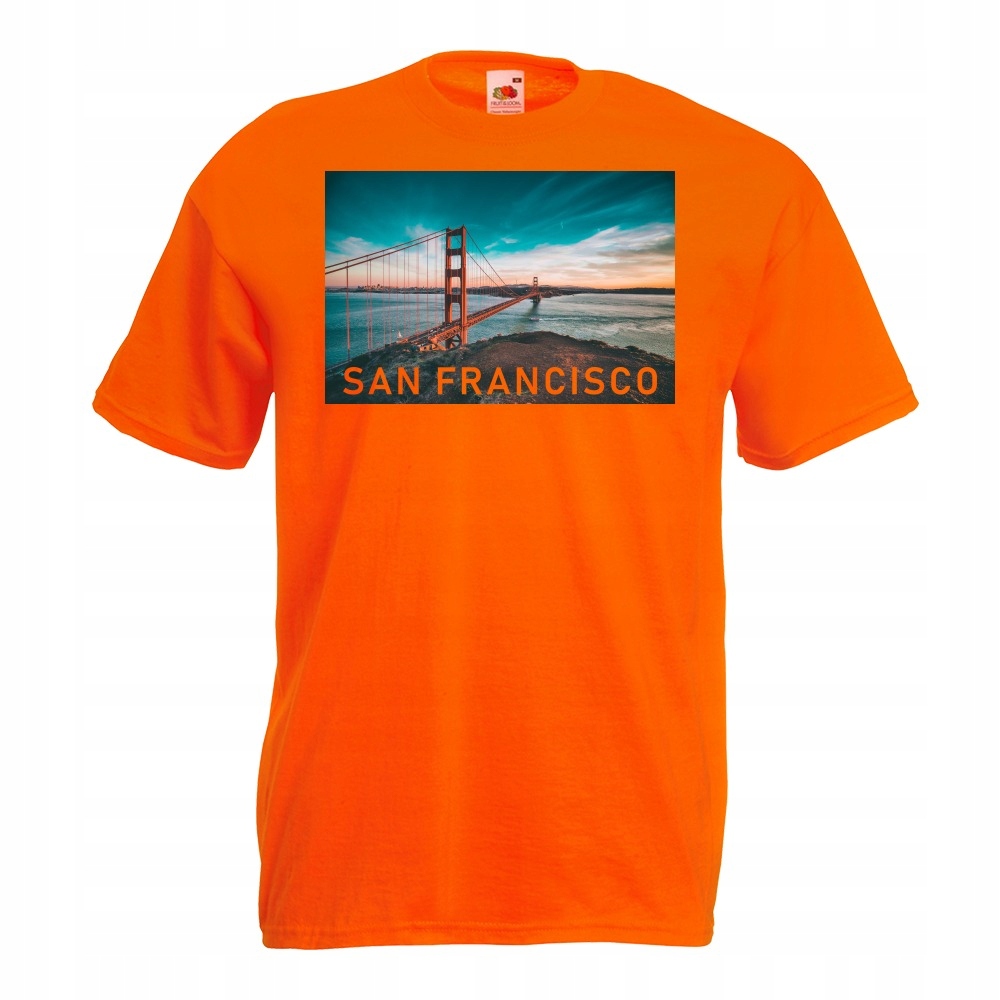 

Koszulka miasto San Francisco Usa XL pomarańczowa