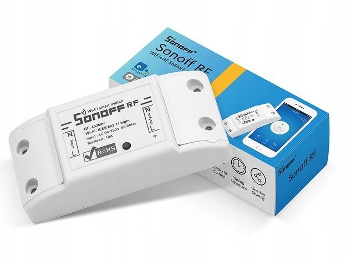 

Inteligentny przełącznik WiFi Rf 433 Sonoff Rf