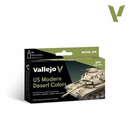 Vallejo: 71.209 Model Air Afv Moderní pouštní barvy pro americkou armádu (6x18 ml) /Vall