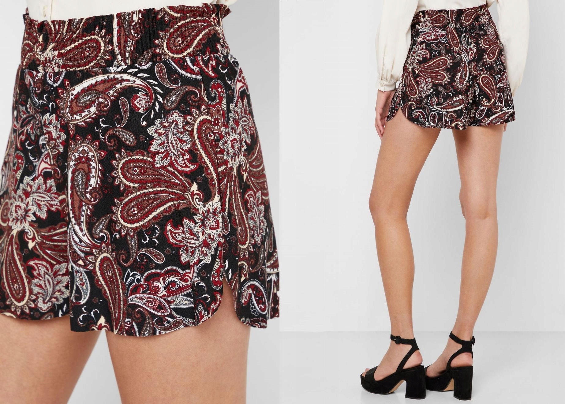 

Mango spodenki szorty Spódnico-spodnie Paisley S