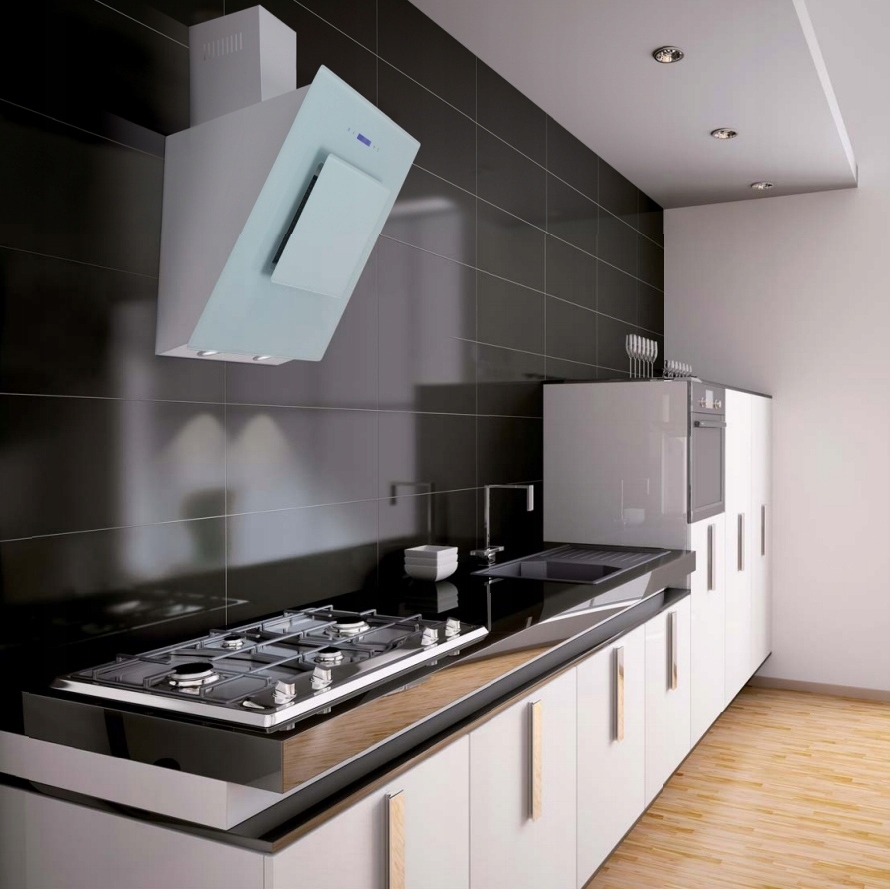 OKAP KUCHENNY TOFLESZ FINEZJA 80/90CM SZKŁO LED Funkcje wyciąg pochłaniacz timer