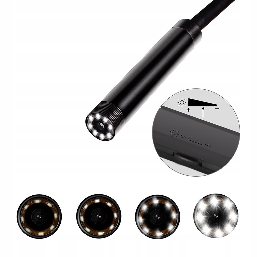 ENDOSKOP KAMERA INSPEKCYJNA HD WIFI 5m LED Brand Media Tech