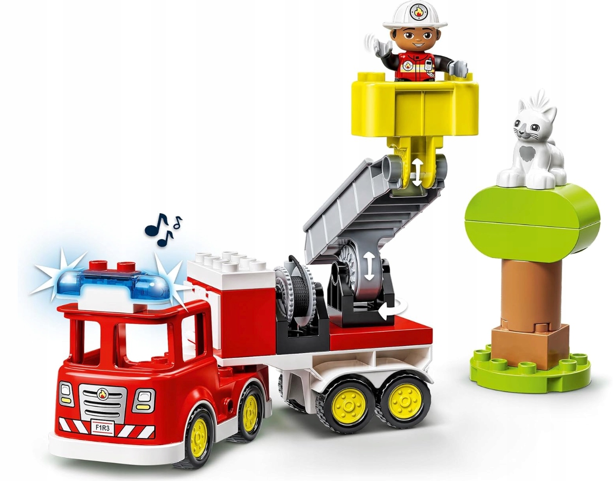 KLOCKI LEGO DUPLO STRAŻ POŻARNA SAMOCHÓD 10969 WÓZ STRAŻACKI DUŻE KLOCKI Marka LEGO