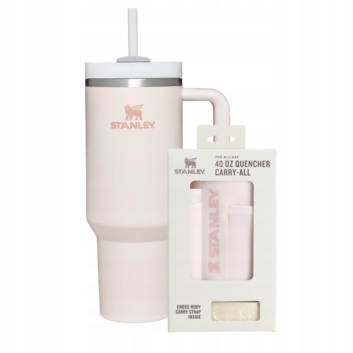 Quencher H2.O FlowState 1,18 l Torba Carry-All Rose Quartz Stanley
