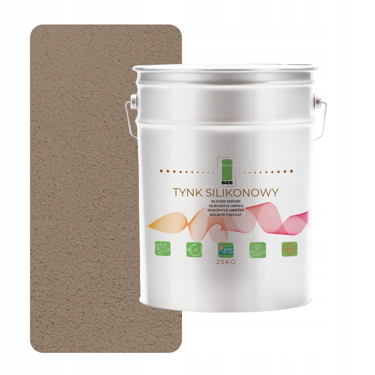 Vonkajšia Silikónová Fasádna Omietka Orechová 1.0 MM Prémiová 25 Kg