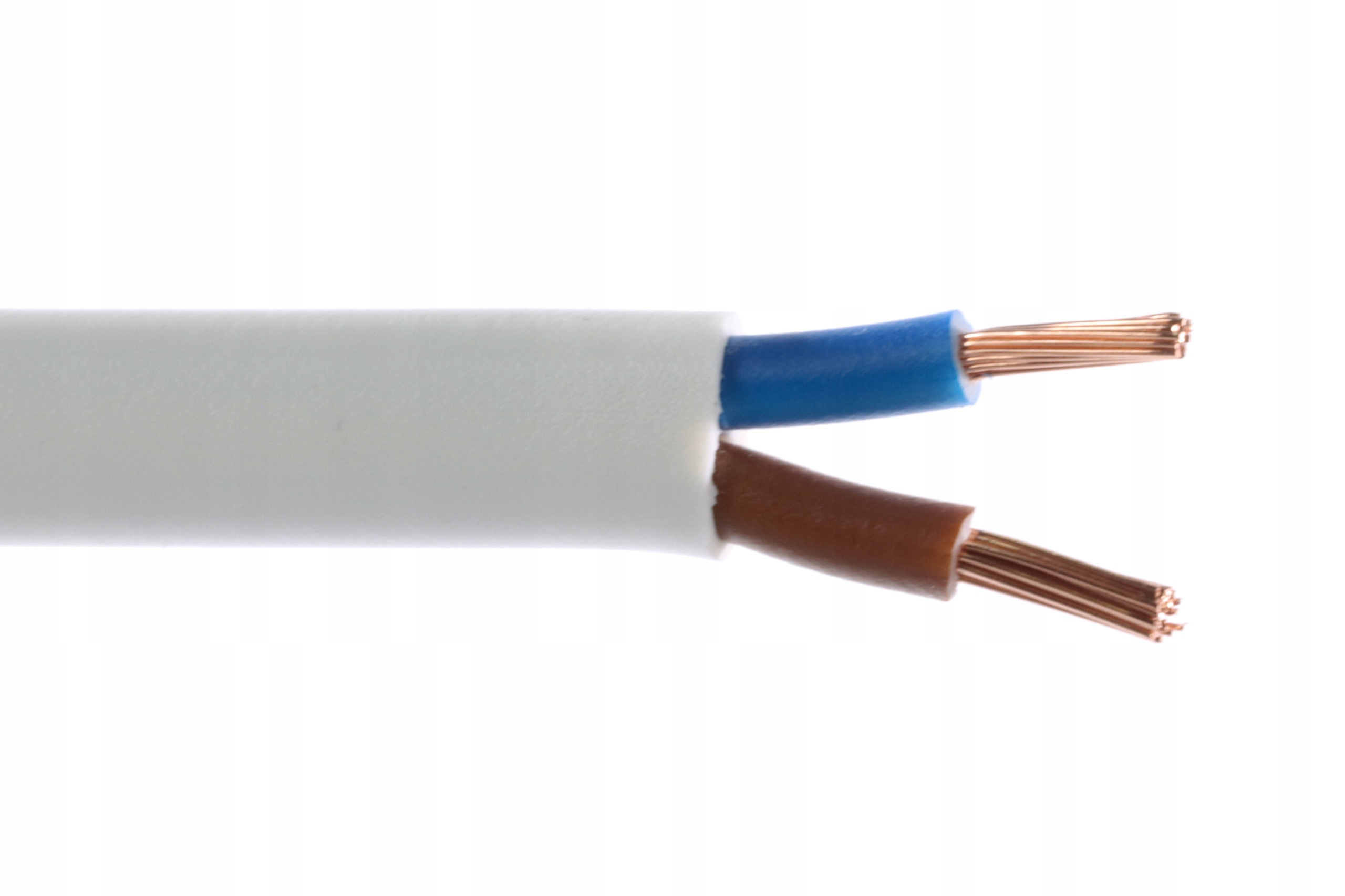 Przewód kabel elektryczny linka OMY 2x1,5 100m (OMY 2x1,5 biały) • Cena,  Opinie 6935487395 •
