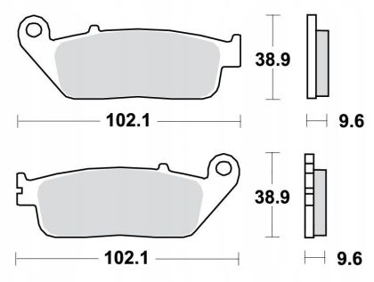MCB677SV - ТОРМОЗНЫЕ КОЛОДКИ СПЕРЕДИ TRW LUCAS HONDA CBF1000 06-10