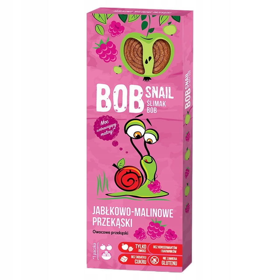 Bob Snail Owocowa przekąska *Jabłko-Malina* 30g