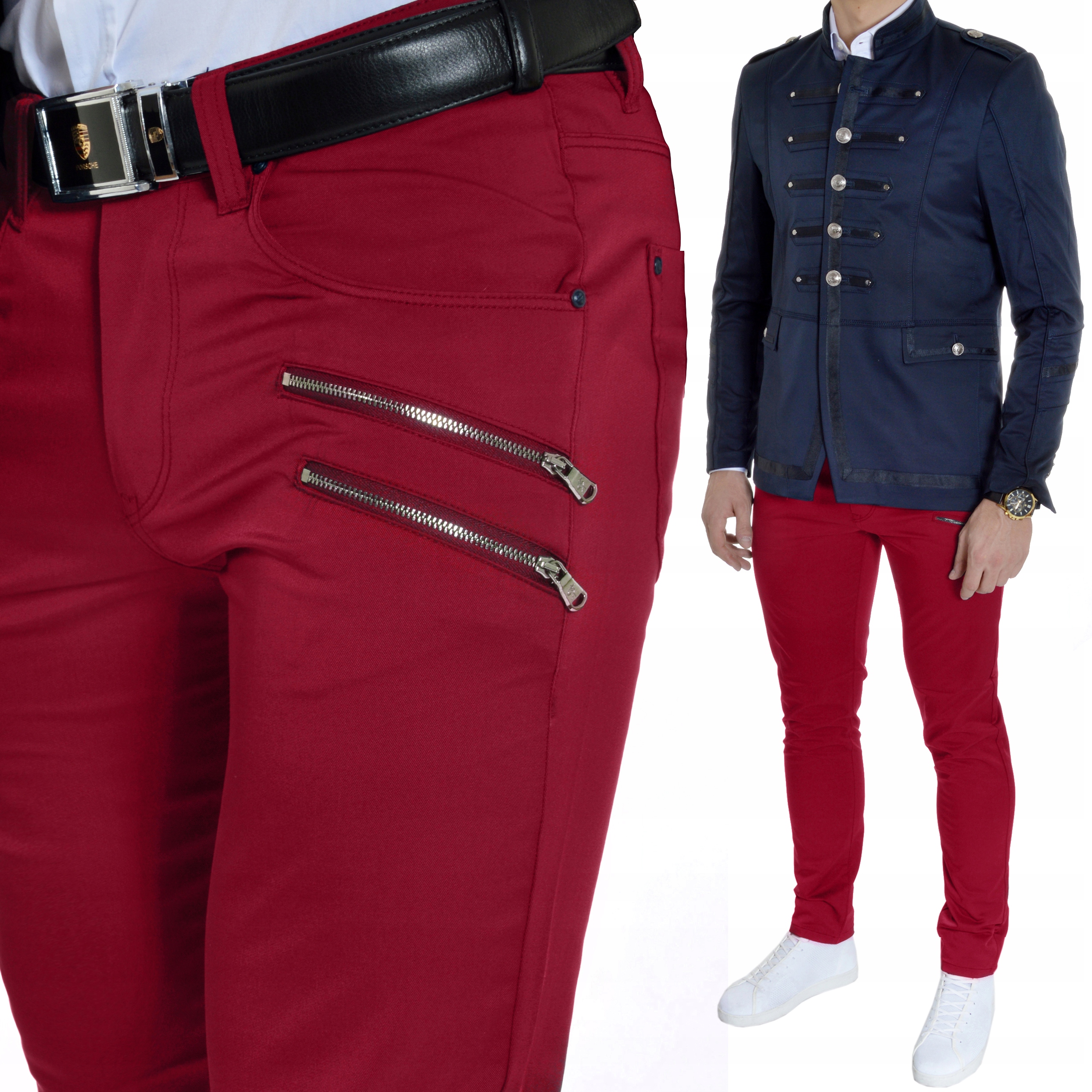 Pánské elegantní ležérní kalhoty Mondo Zipy