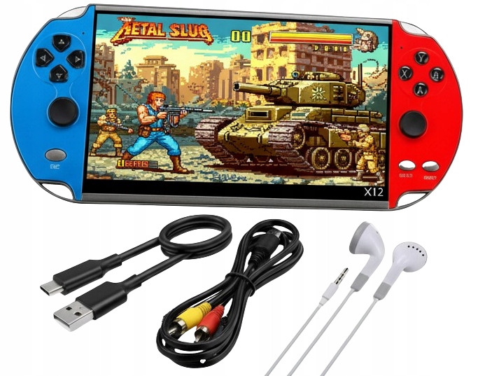 Przenośna Konsola Retro X12 11000 Gier Street Fighter Contra Metal Slug