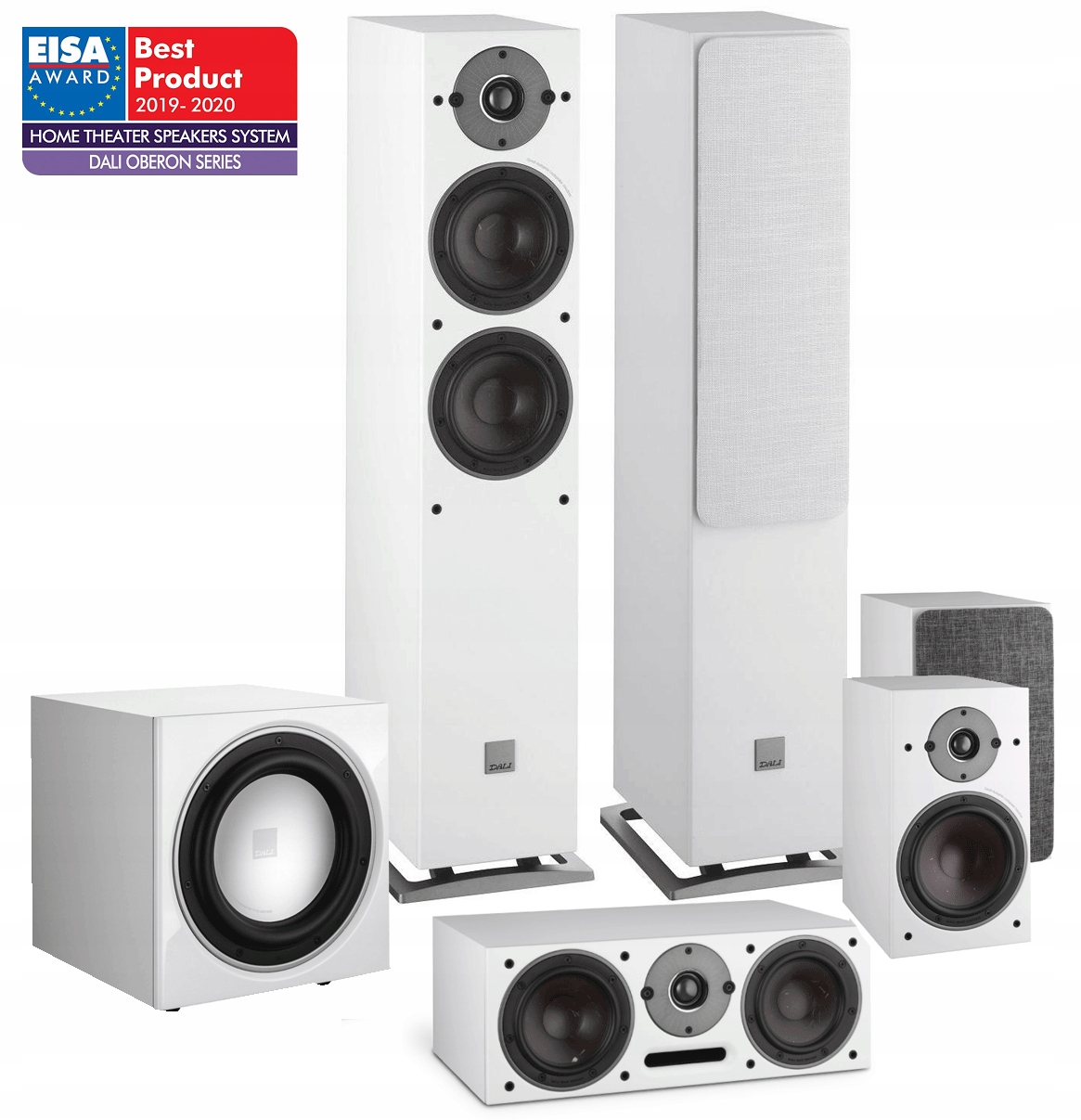 DALI OBERON BIAŁY SET KINA 5.0 Z DENON AVC-S660H Rodzaj subwoofera brak w zestawie