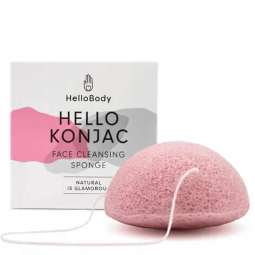 Houbička na mytí obličeje HelloBody, přírodní exfoliační přípravek