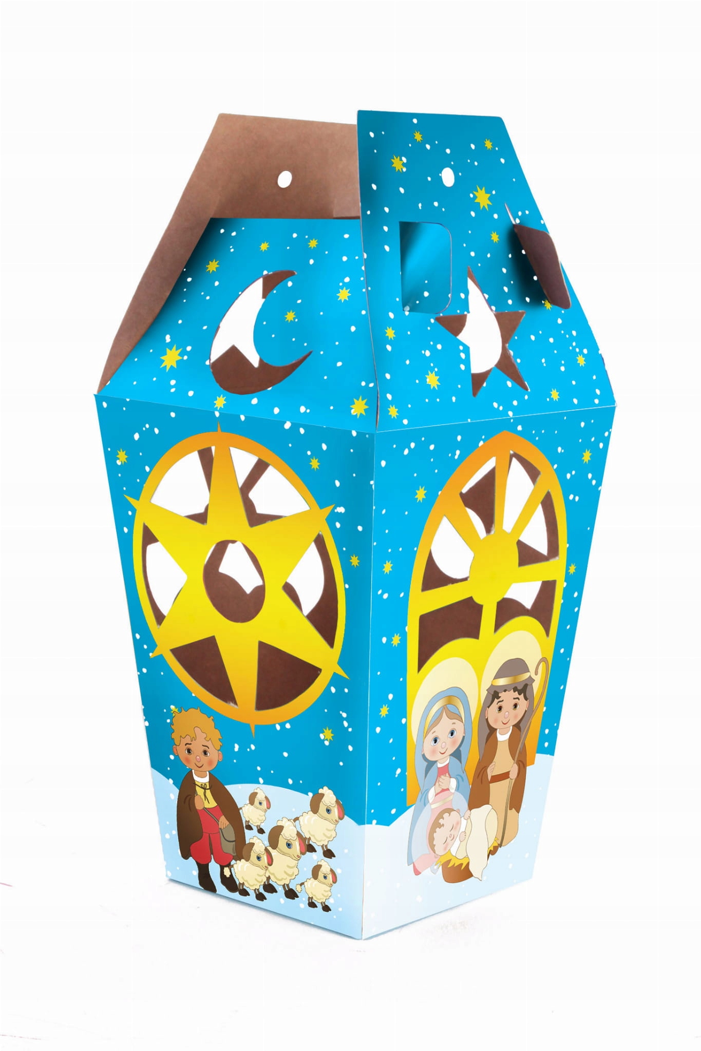 

Lampion adwentowy papierowy