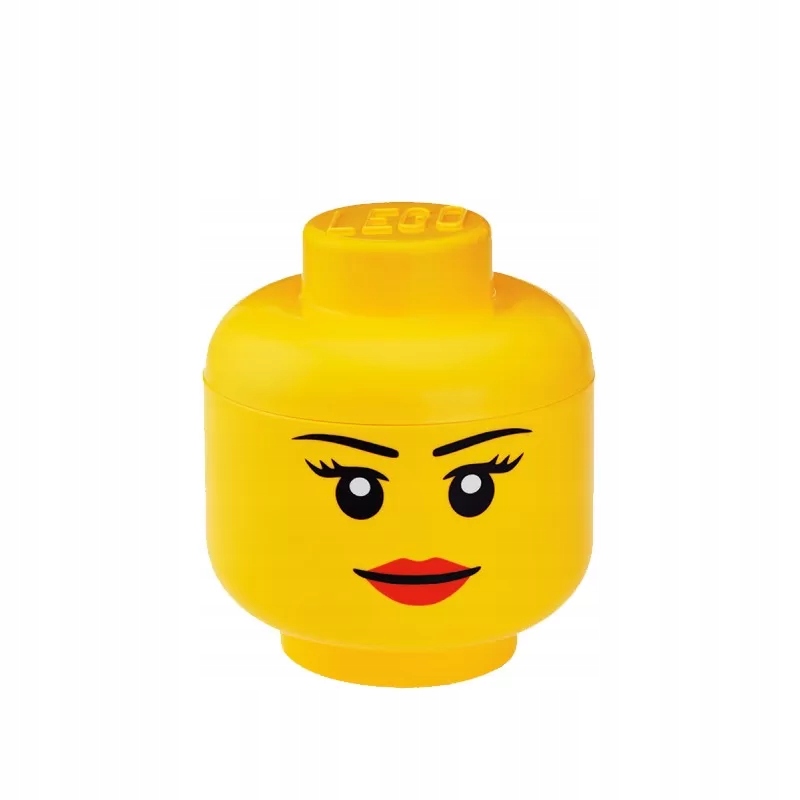 POJEMNIK NA KLOCKI LEGO GŁOWA MAŁA DZIEWCZYNKA S Marka LEGO