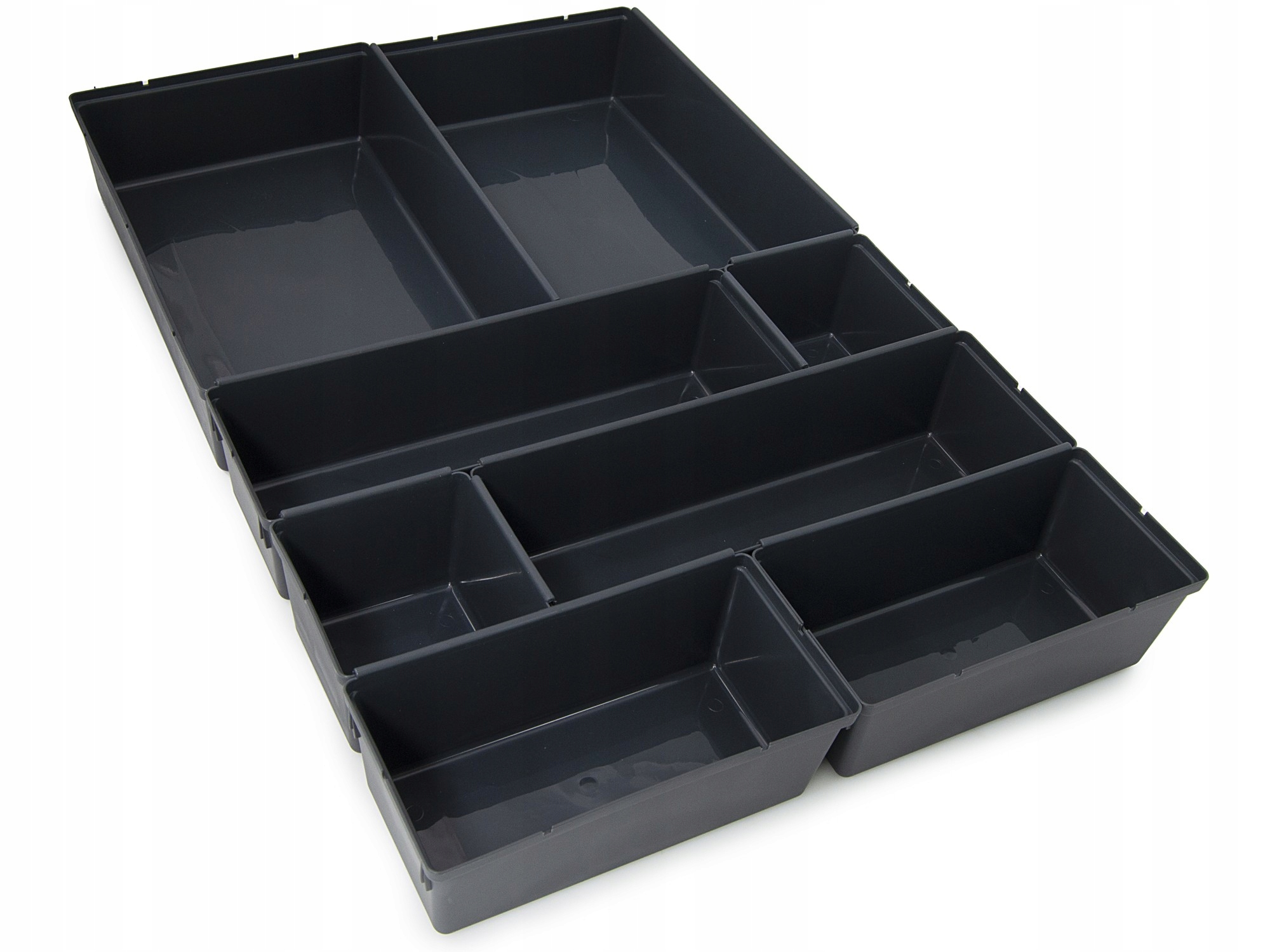 

Modułowy organizer wkład do szuflady szary 8el