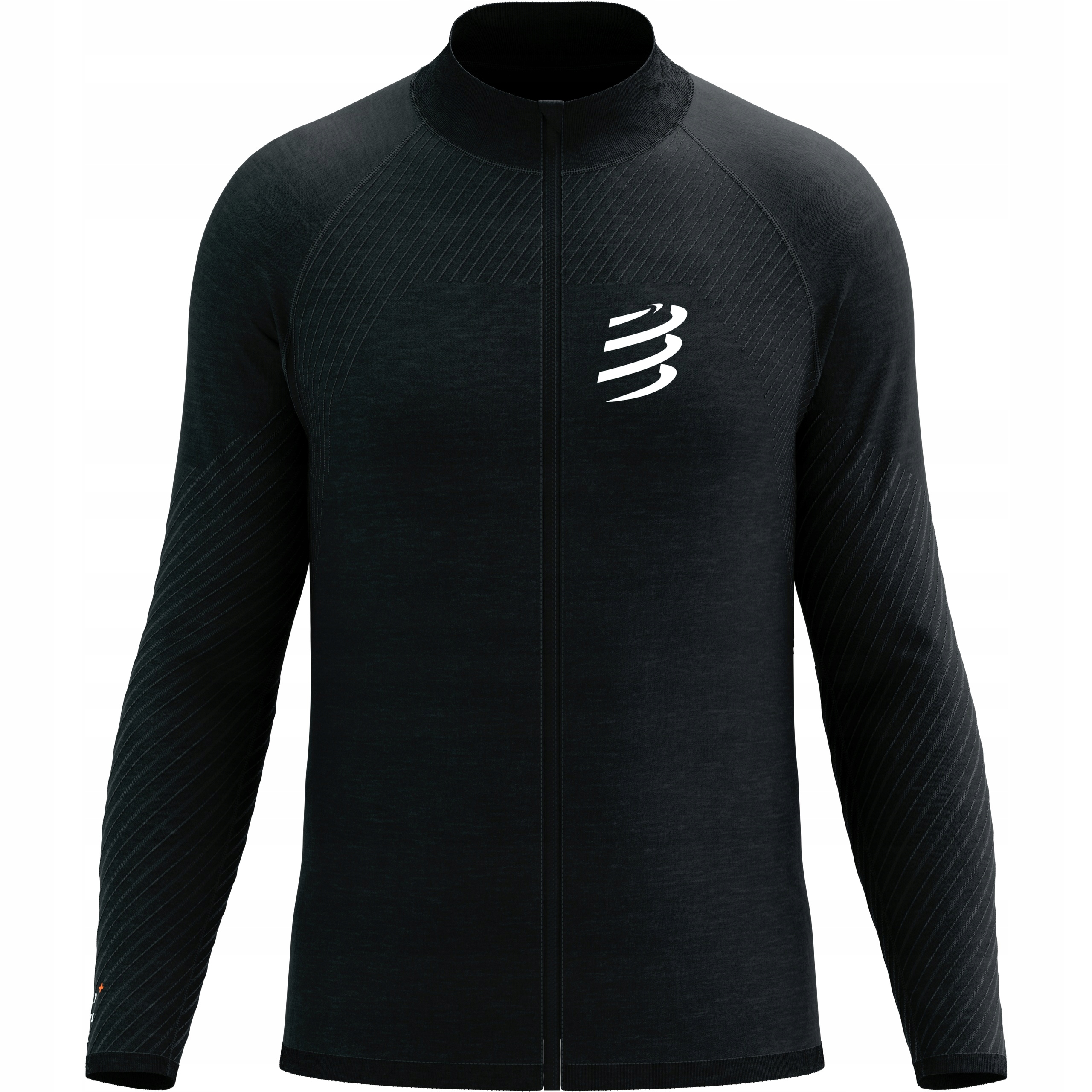 Bluza do Biegania Compressport Seamless Zip Sweatshirt Męska Czarna L