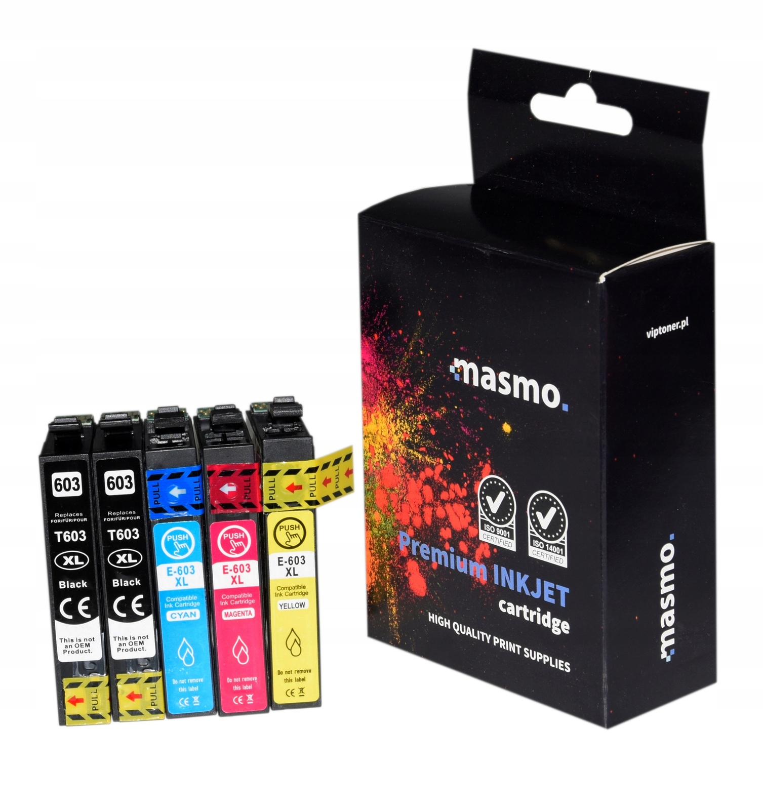 5x Tusze do EPSON T603 XP2105 XP3100 XP4100 XP2100