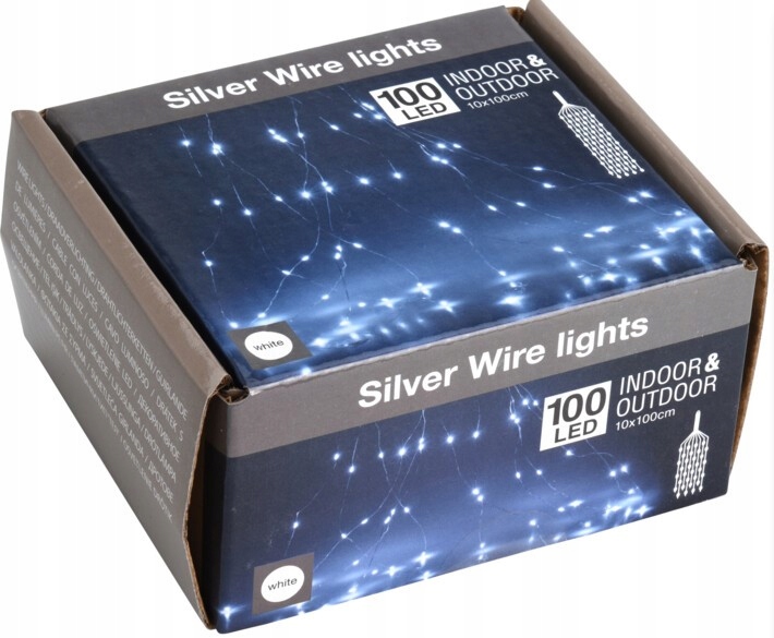 

Lampki Choinkowe 100LED Girlanda Zimny Biały 479