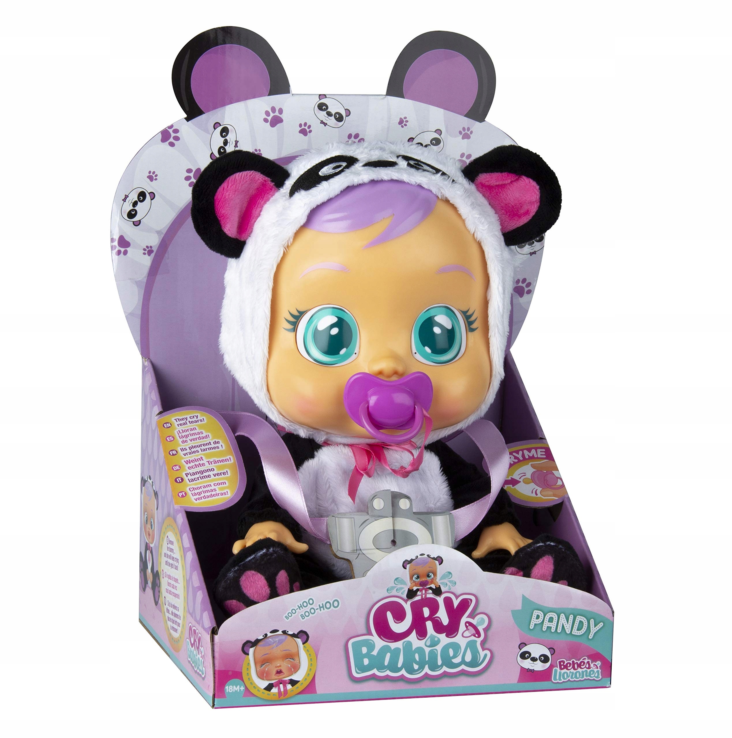 

Lalka Cry Babies Płaczący bobas Panda dźwięk płacz
