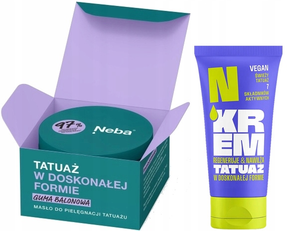 Set Neba Maslo Butter Žvýkačka 100 ml Krém Na Hojení Tetování 50 ml