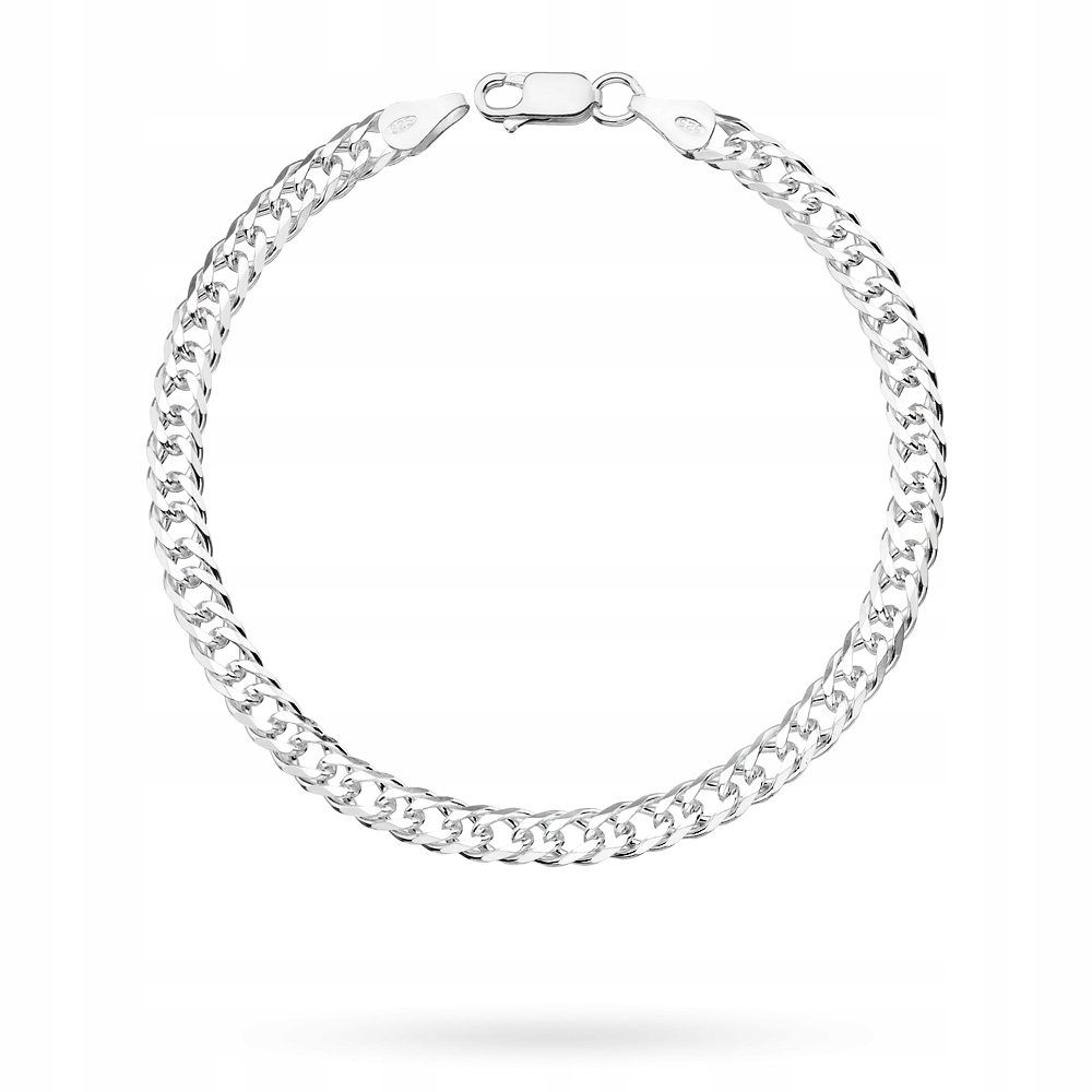 Pánský Stříbrný Náramek ryzost 925 Klasický Pancer 20cm Krabička