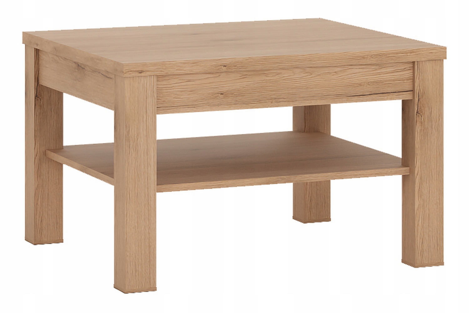 Stolik kawowy ława Summer Meble Wójcik kwadratowy 75 x 75 x 48 dąb natural