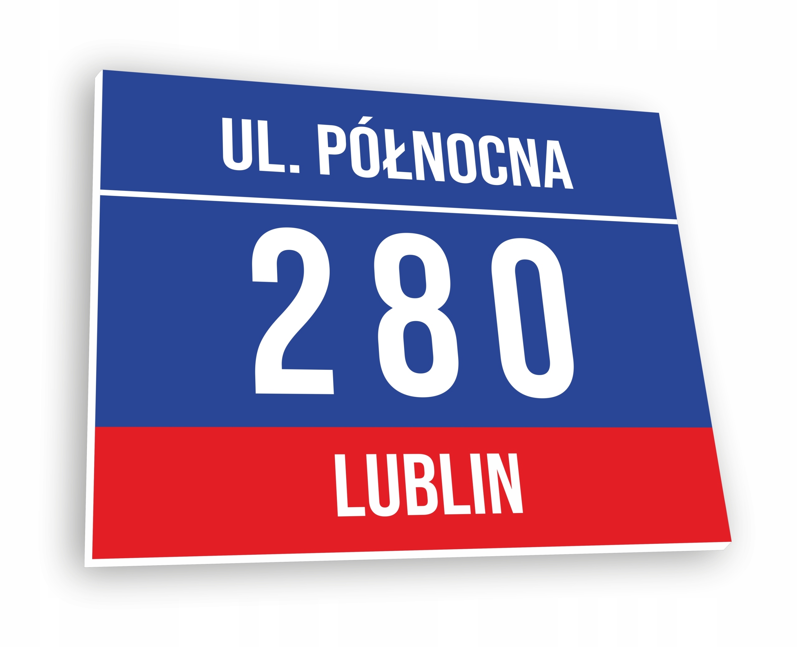 Tabliczka ADRESOWA Numer DOMU 40x30 cm PCV Numer DOMU