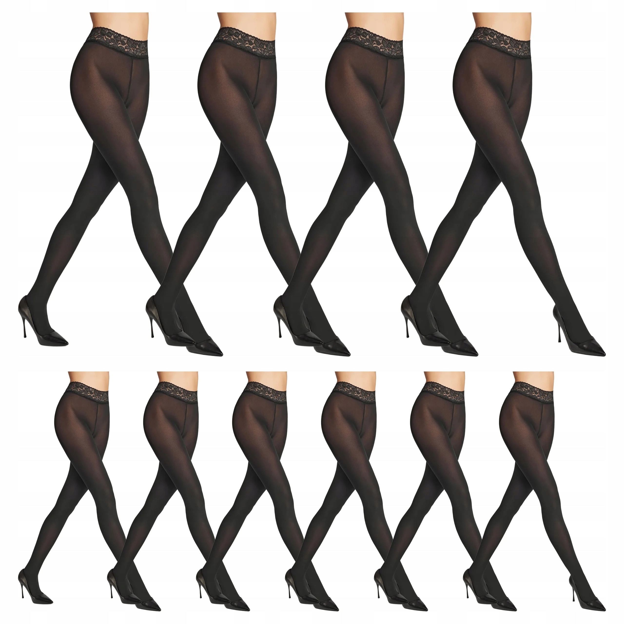 10 x Punčocháče Erotic Vita Bassa 100 den Marilyn Nero 1/2