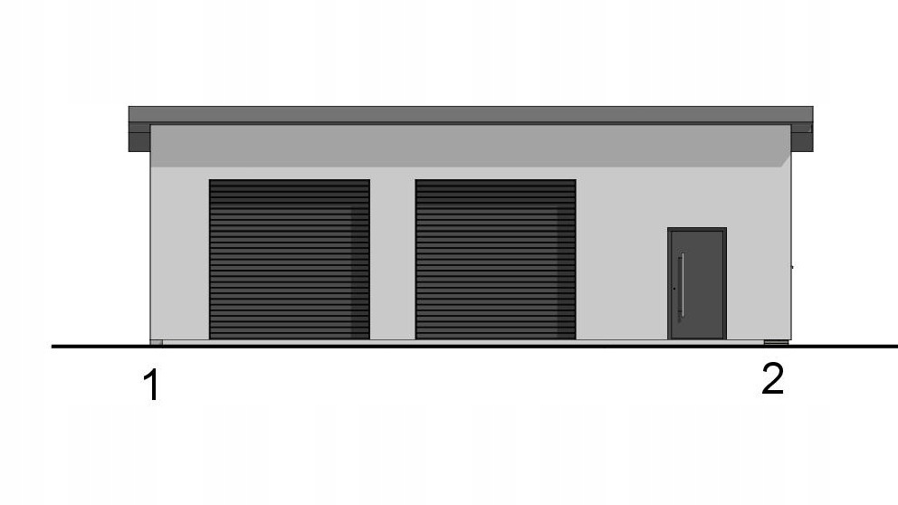 GARAŻ DWUSTANOWISKOWY G32JL Szerokość 12 m