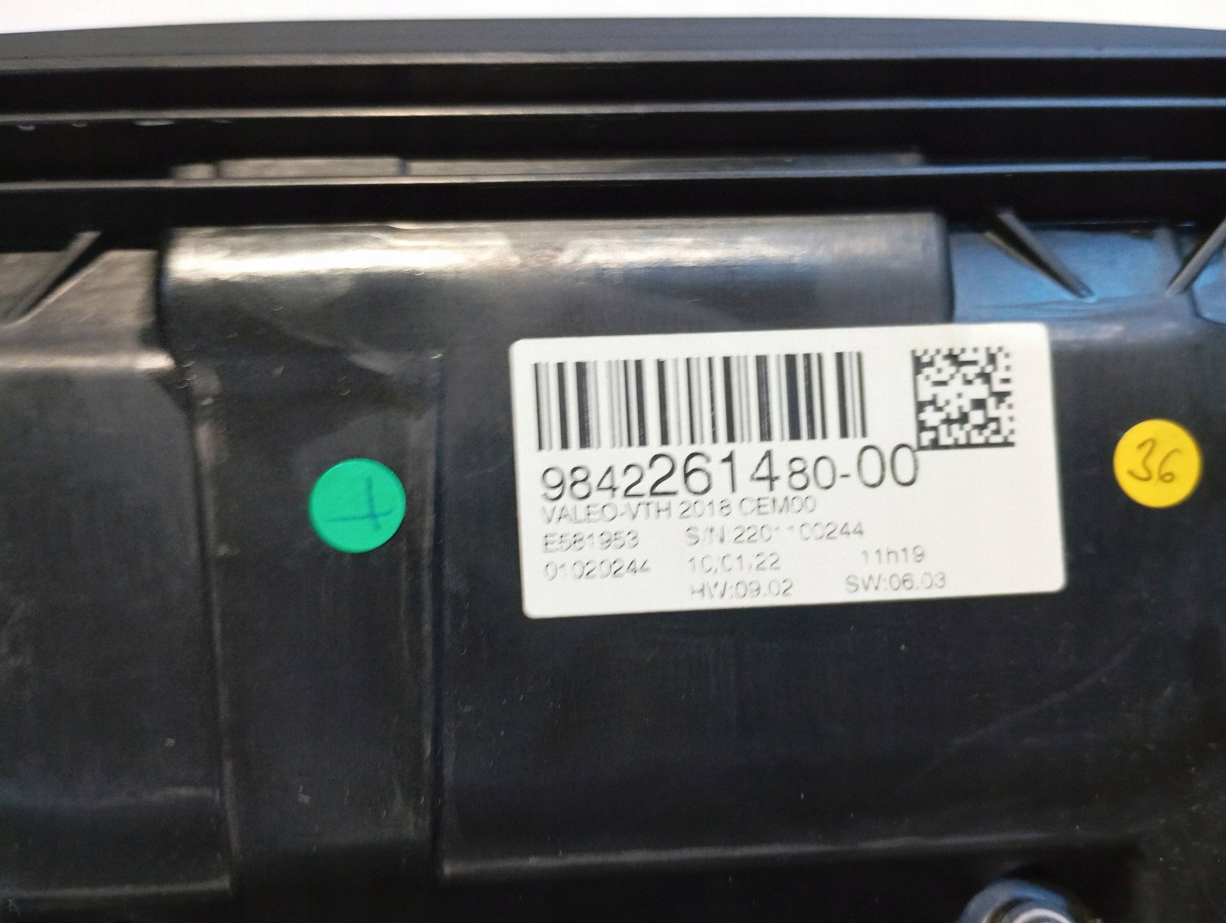 EKRAN HEAD UP schermo CITROEN C4 III E-C4 9842261480