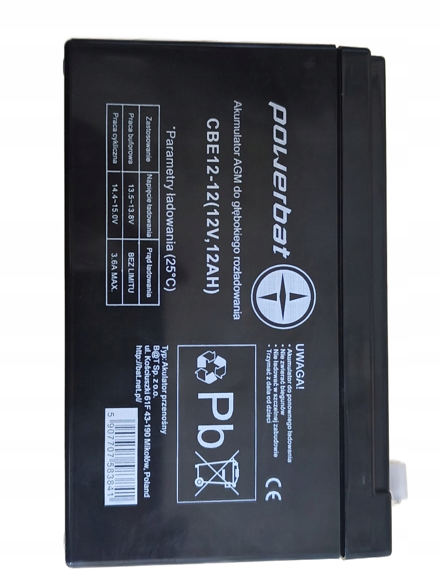 PowerBat Cbe 12 12 12V 12Ah