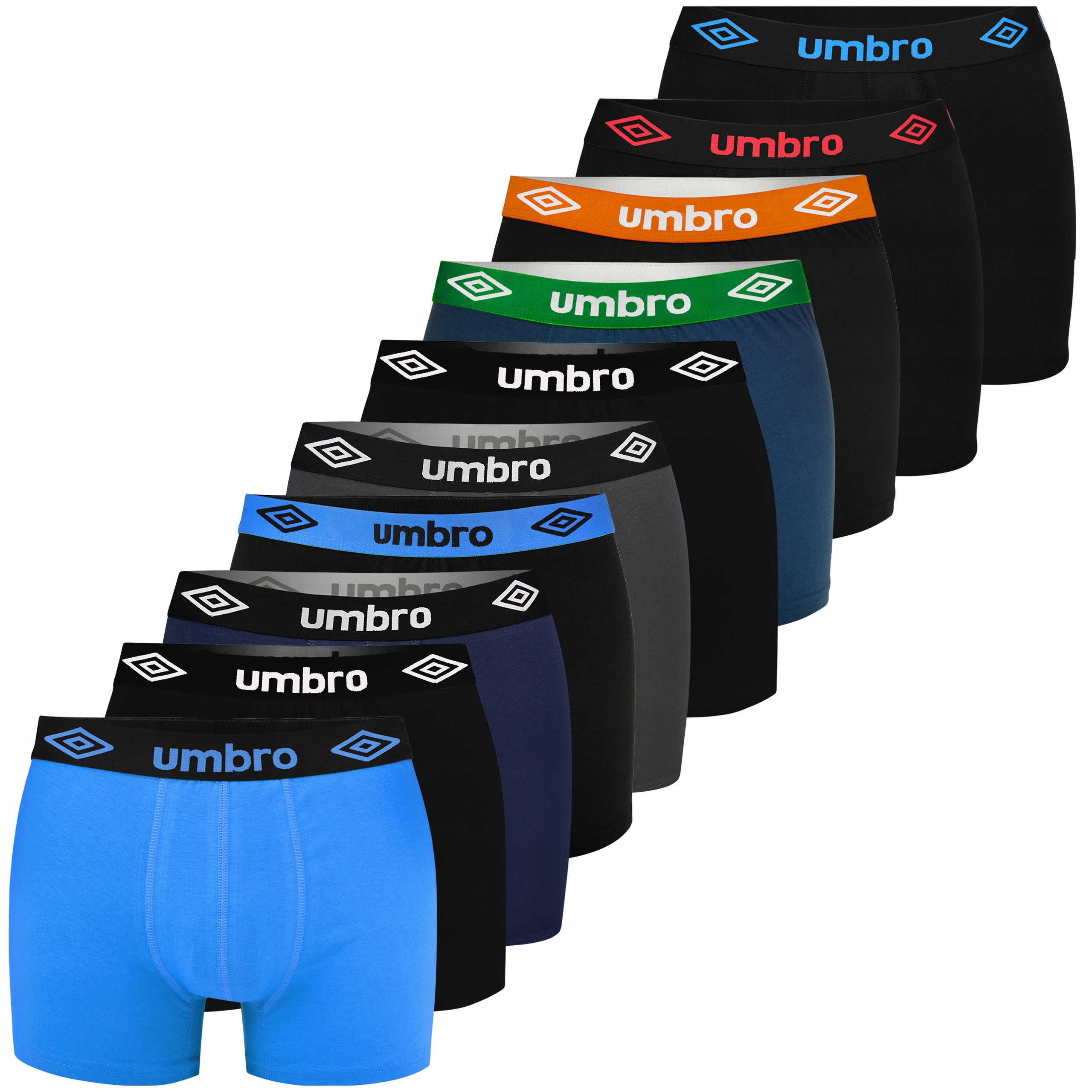 Umbro Pánské boxerky 10 kusů Bavlněné BM564 Velikost XL