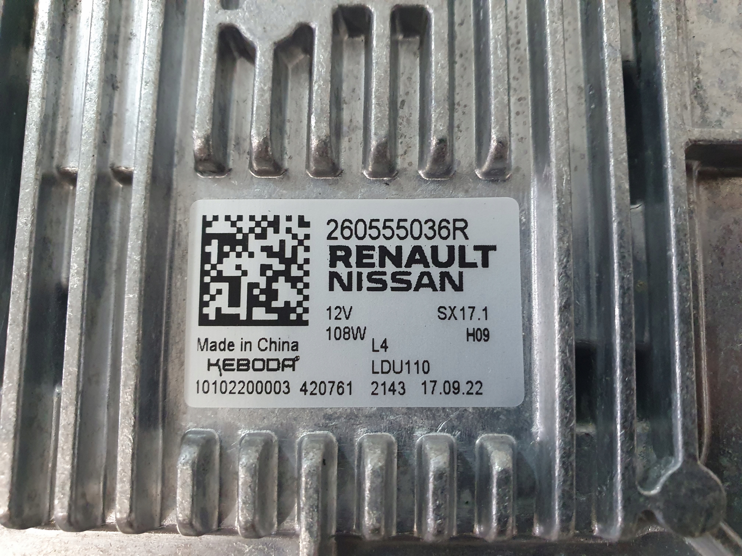 RENAULT ESPACE E-TECH AUSTRAL module control unit control unit LED 260555036R