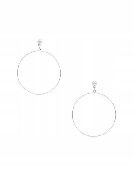 

A0622 NYLON__BZ1 Delikatne Kolczyki Koła Metal