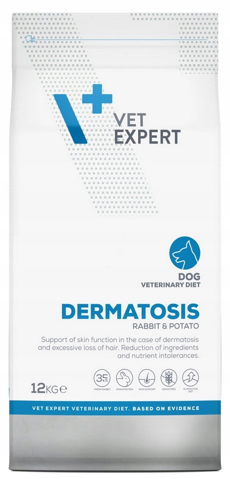 VetExpert 4t vet diet Dog Dermatosis 12kg królik