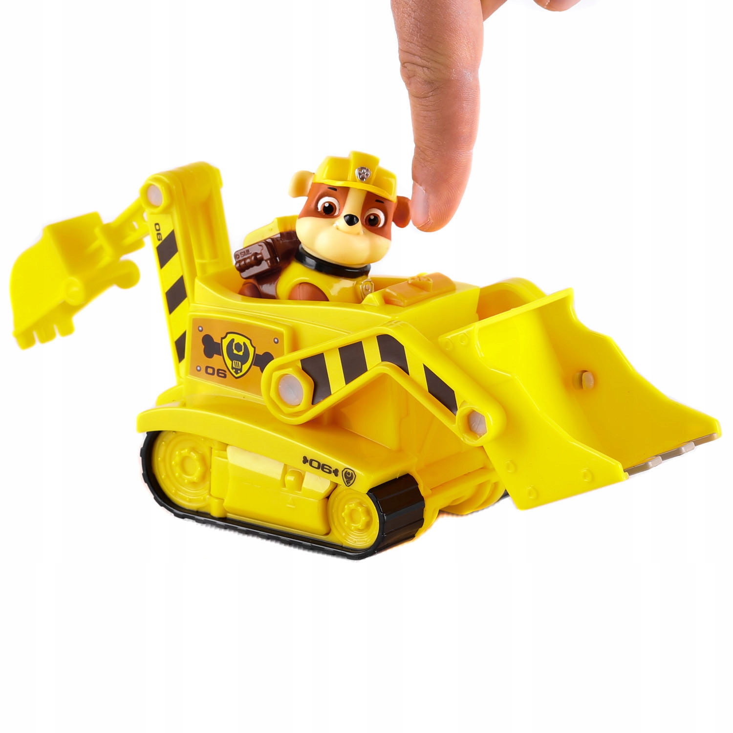 PSI PATROL TRANSFORMUJĄCY SPYCHACZ +FIGURKA RUBBLE Model Rubble Transformujący