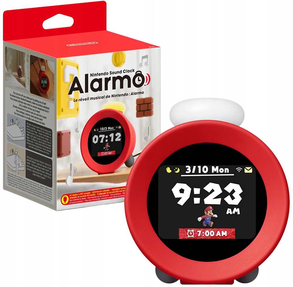 Budík Sound Clock Alarmo Nintendo Mario Zelda Animal Crossing Kirby