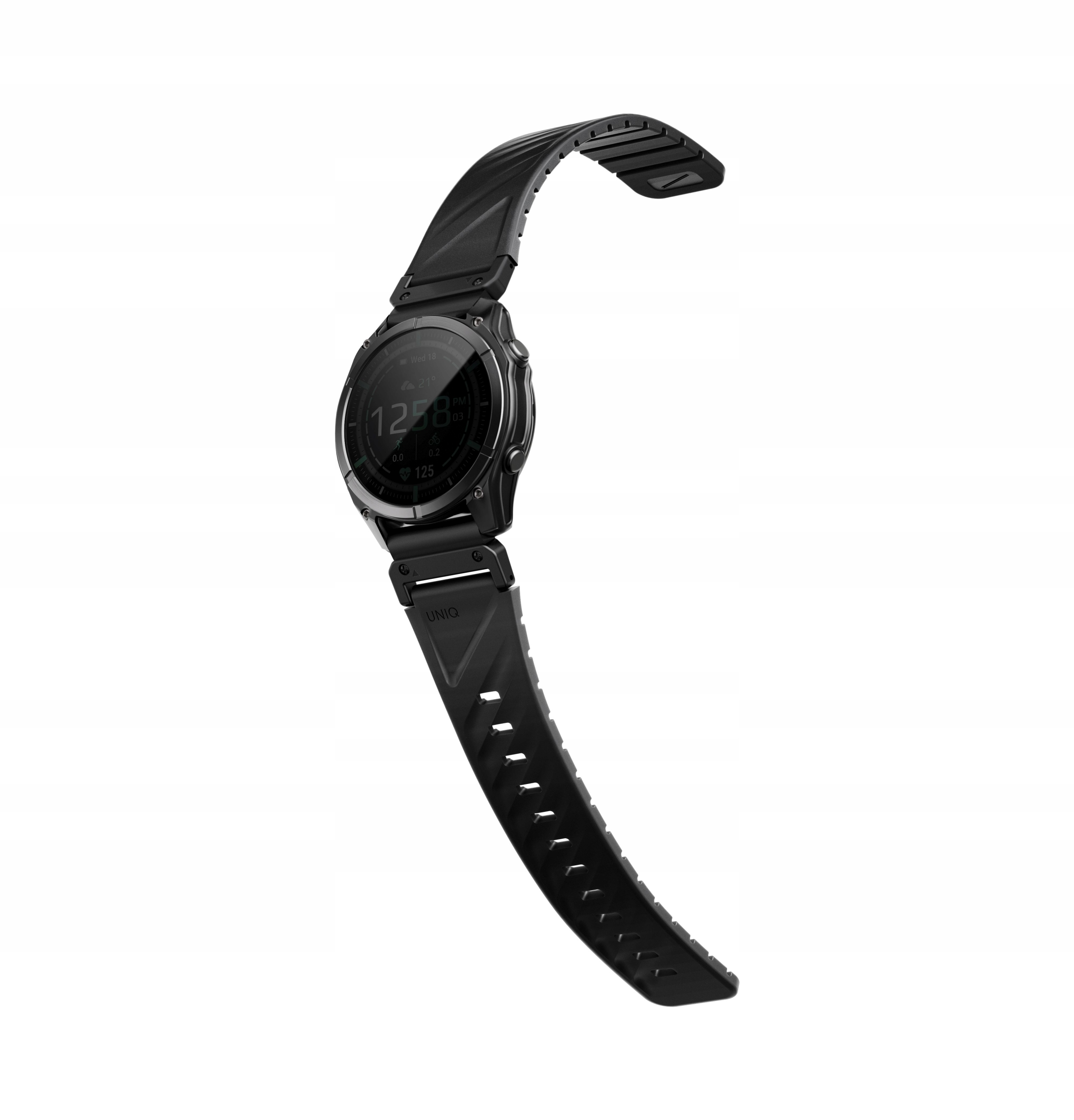 Uniq Fluo magnetický řemínek pro Garmin SmartWatch 22 mm, Midnight black